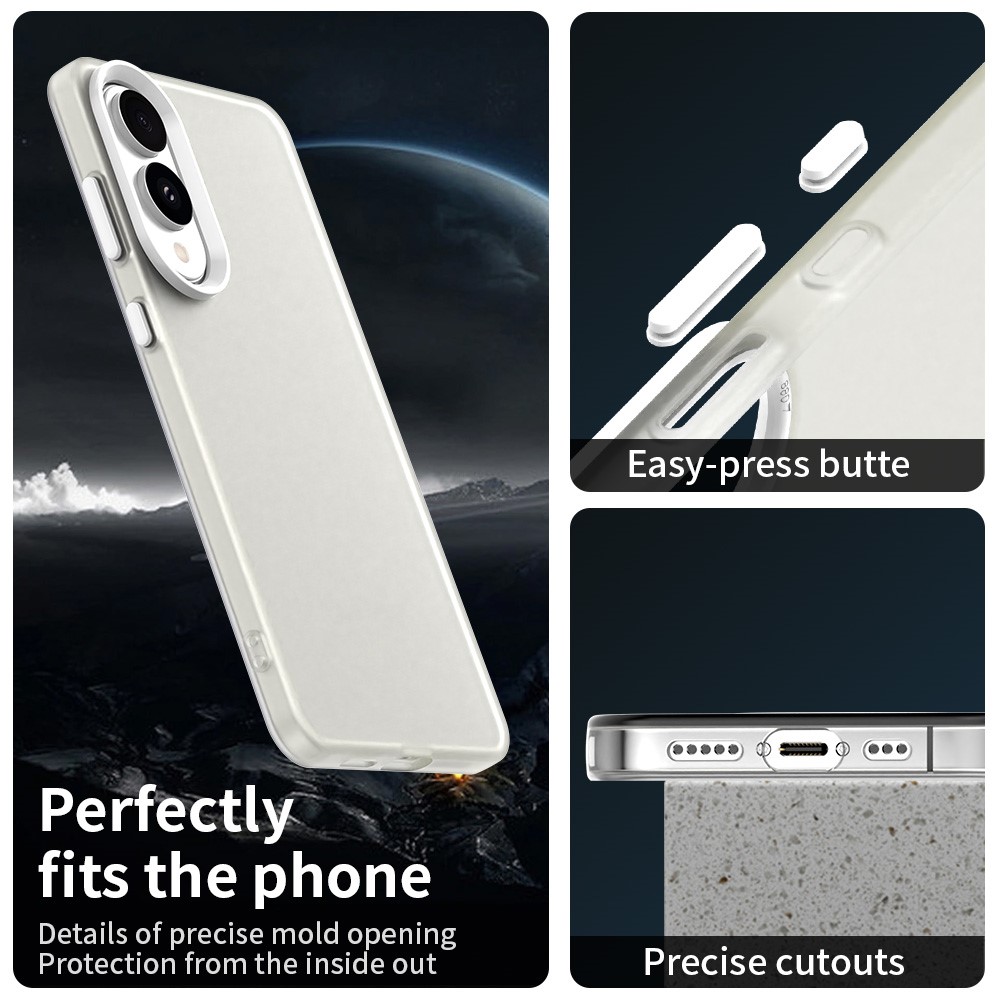  Samsung Galaxy S25 Edge Skal Slim Matt Vit