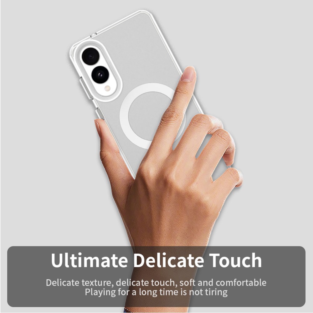  Samsung Galaxy S25 Edge Skal MagSafe Slim Matt Vit
