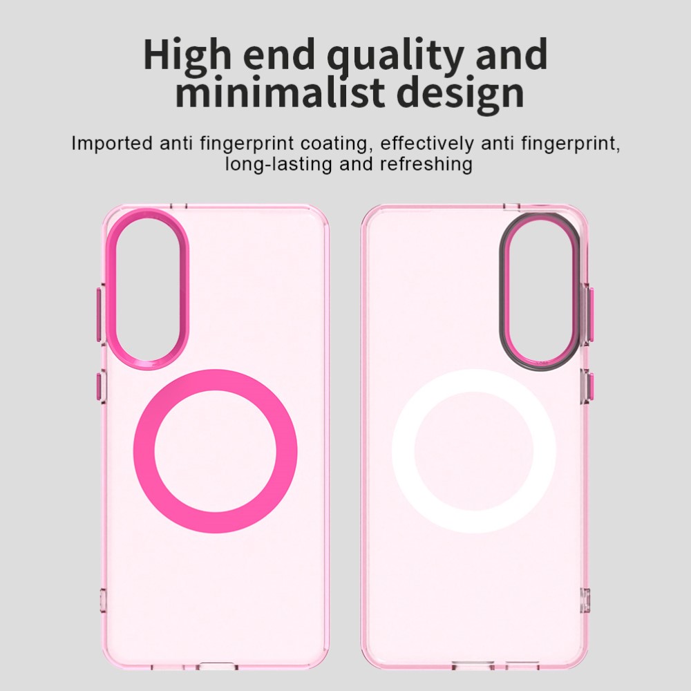  Samsung Galaxy S25 Edge Skal MagSafe Slim Matt Rosa