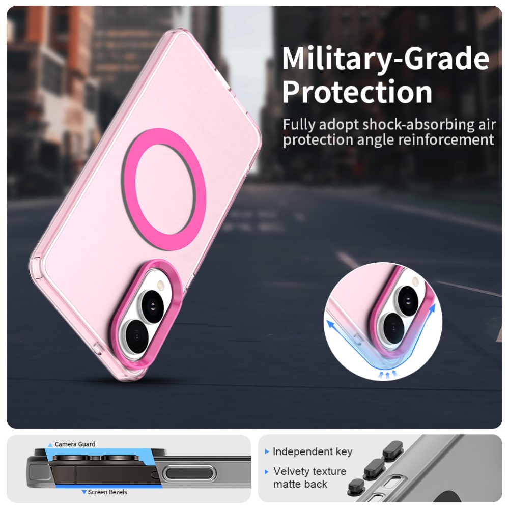  Samsung Galaxy S25 Edge Skal MagSafe Slim Matt Rosa