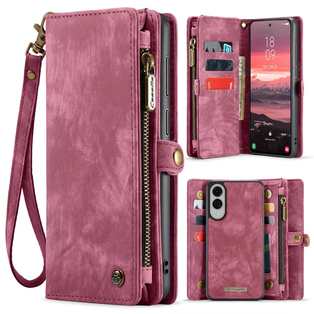 CASEME CASEME Samsung Galaxy S25 Edge Fodral Multifuntionell Röd