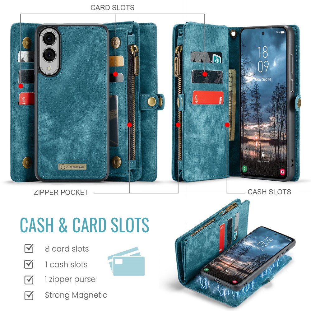 CASEME CASEME Samsung Galaxy S25 Edge Fodral Multifuntionell Blå