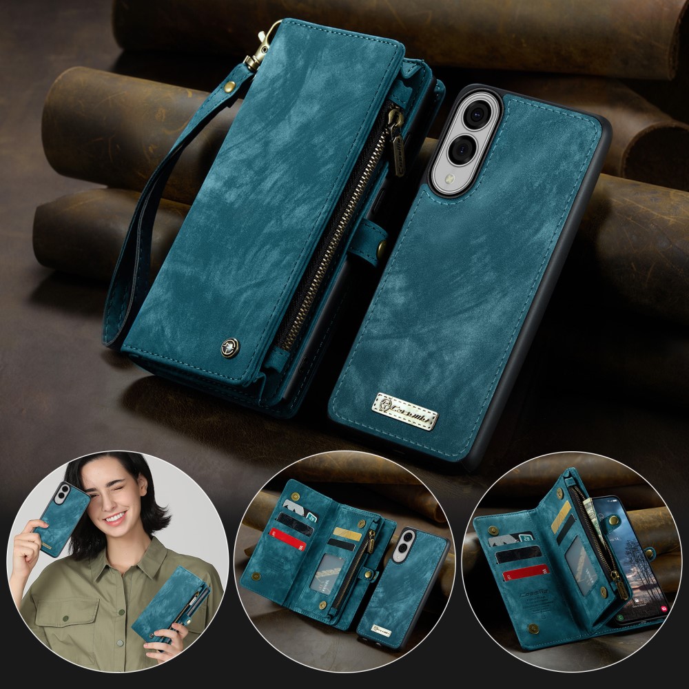 CASEME CASEME Samsung Galaxy S25 Edge Fodral Multifuntionell Blå