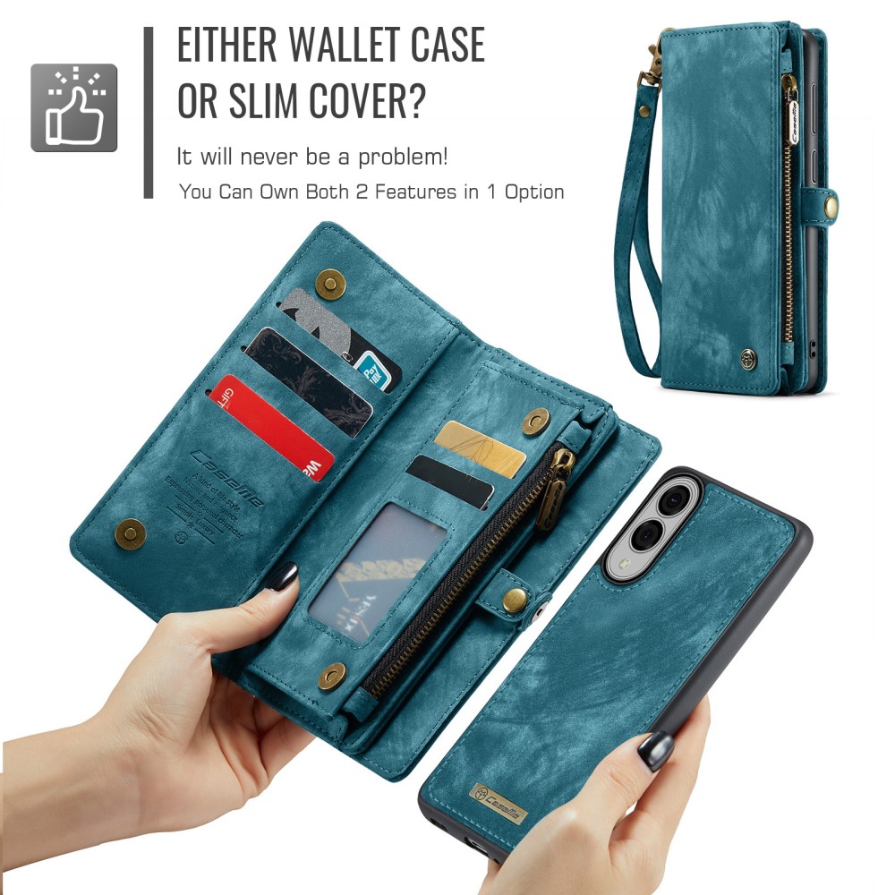 CASEME CASEME Samsung Galaxy S25 Edge Fodral Multifuntionell Blå