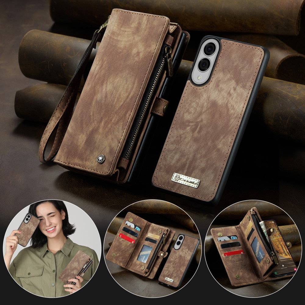 CASEME CASEME Samsung Galaxy S25 Edge Fodral Multifuntionell Brun