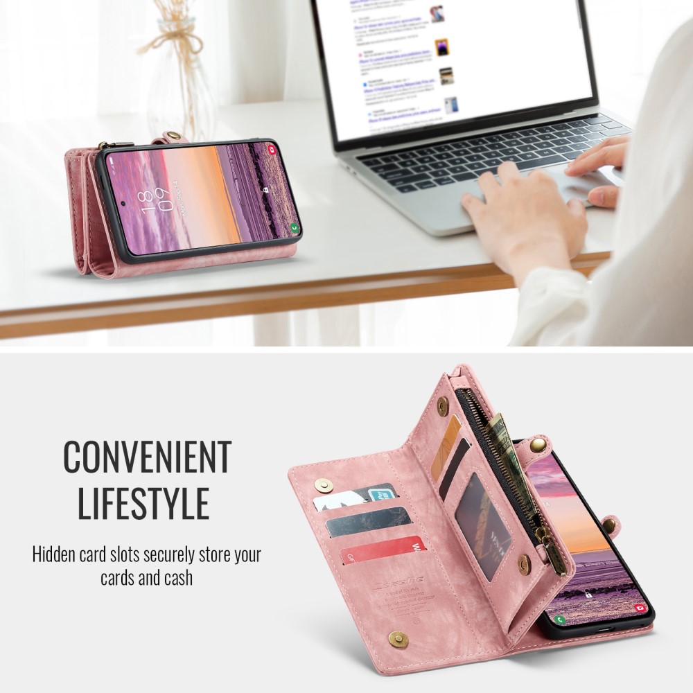 CASEME CASEME Samsung Galaxy S25 Edge Fodral Multifuntionell Rosa