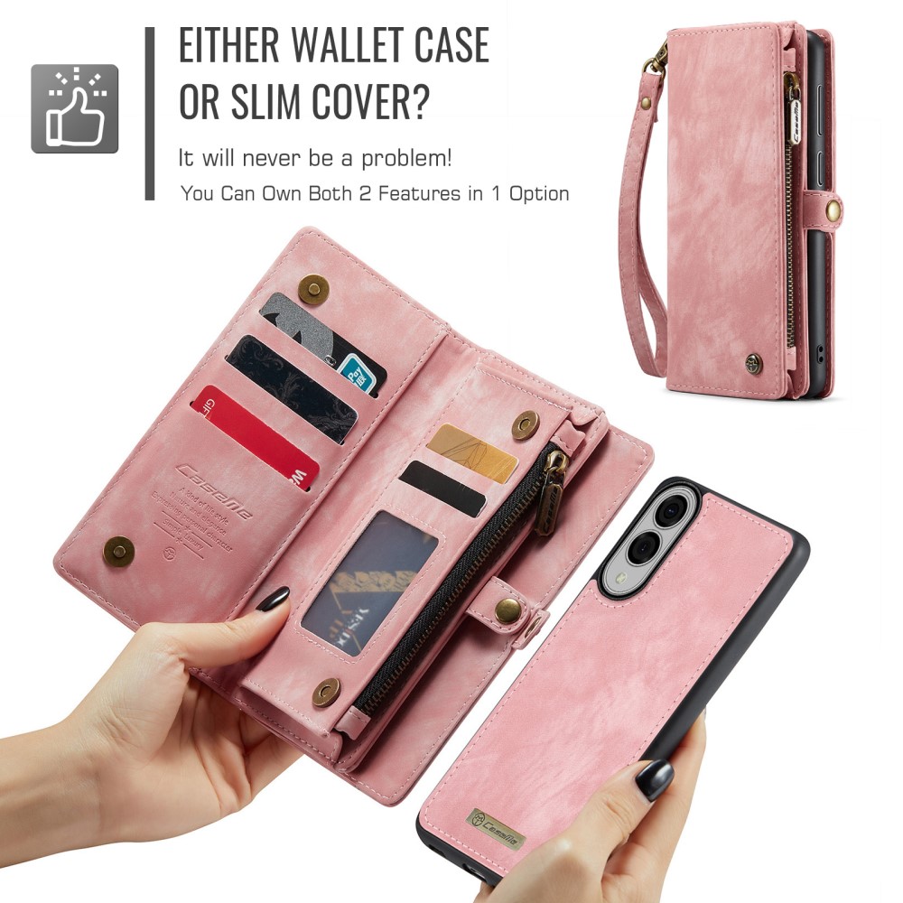 CASEME CASEME Samsung Galaxy S25 Edge Fodral Multifuntionell Rosa
