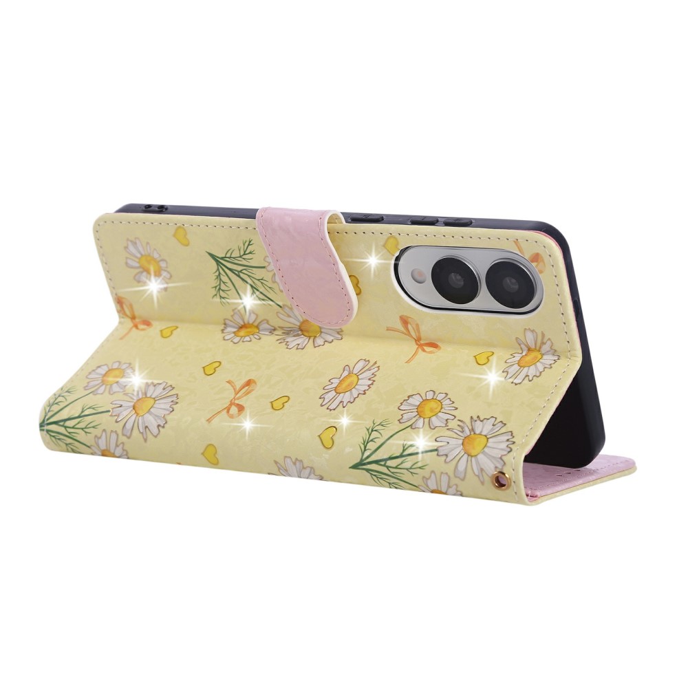  Samsung Galaxy S25 Edge Fodral RFID Yellow Daisy