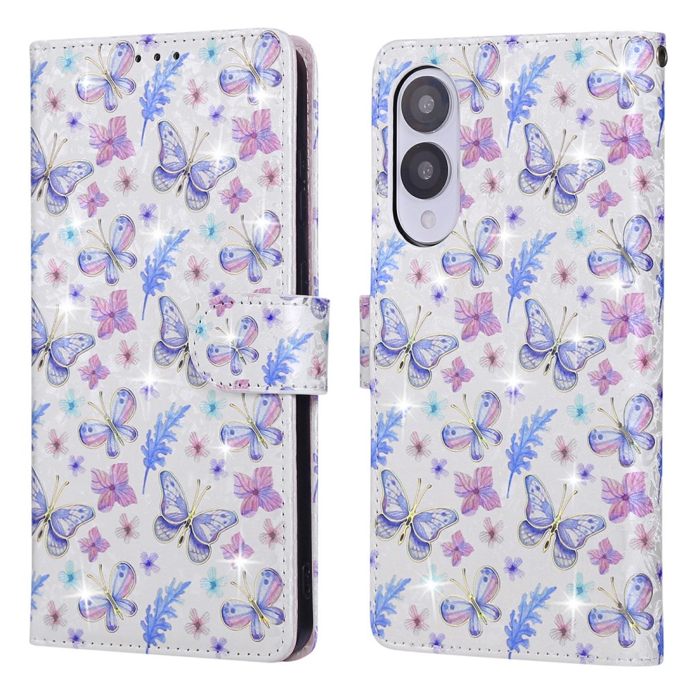  Samsung Galaxy S25 Edge Fodral RFID Fjärilar / Blommor