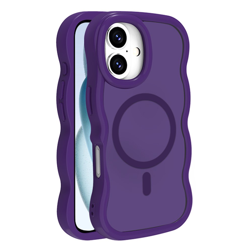  iPhone 16 Plus Skal MagSafe Wavy Matt Lila