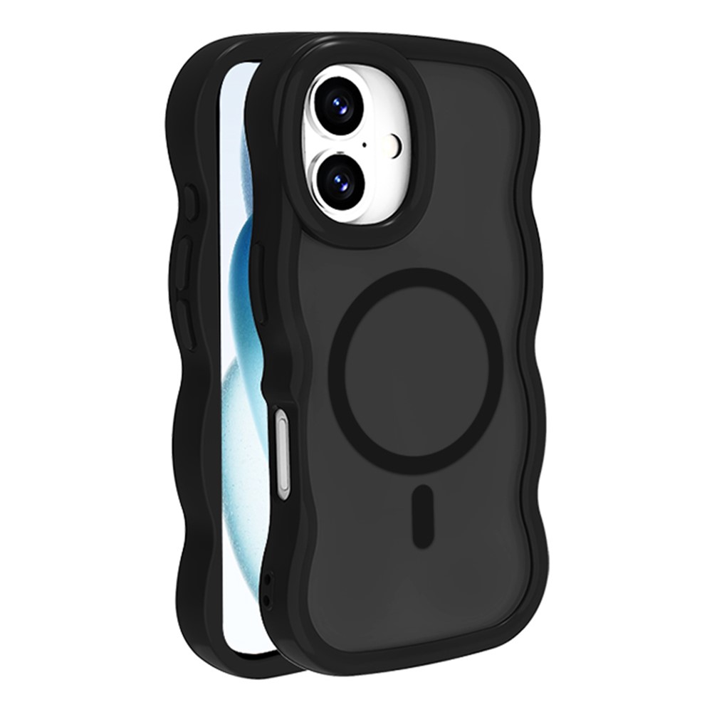  iPhone 16 Skal MagSafe Wavy Matt Svart