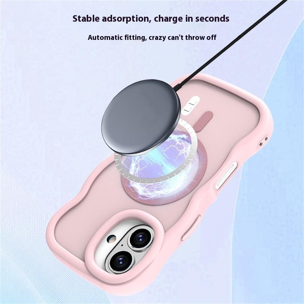  iPhone 16 Skal MagSafe Wavy Matt Svart