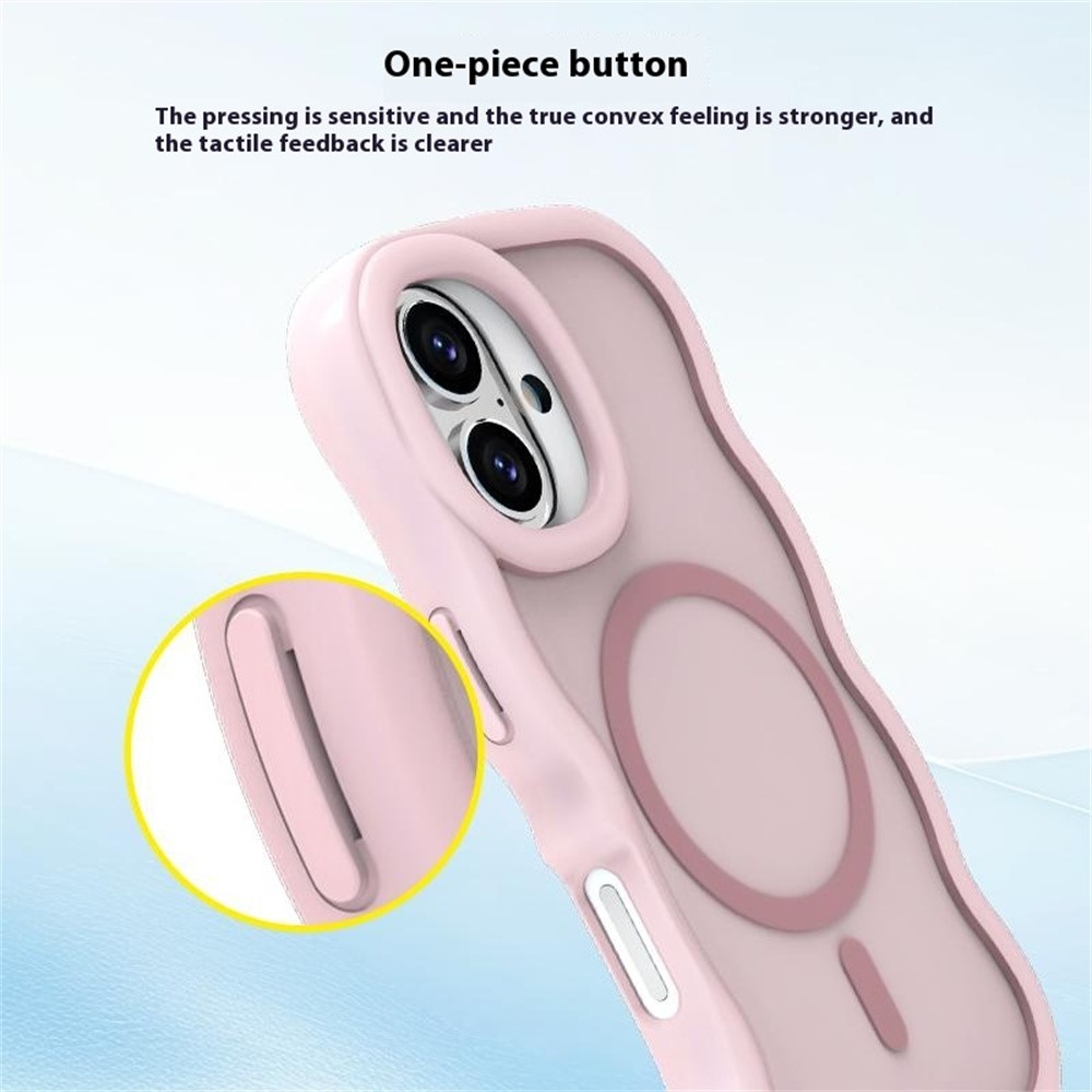  iPhone 16 Skal MagSafe Wavy Matt Lila
