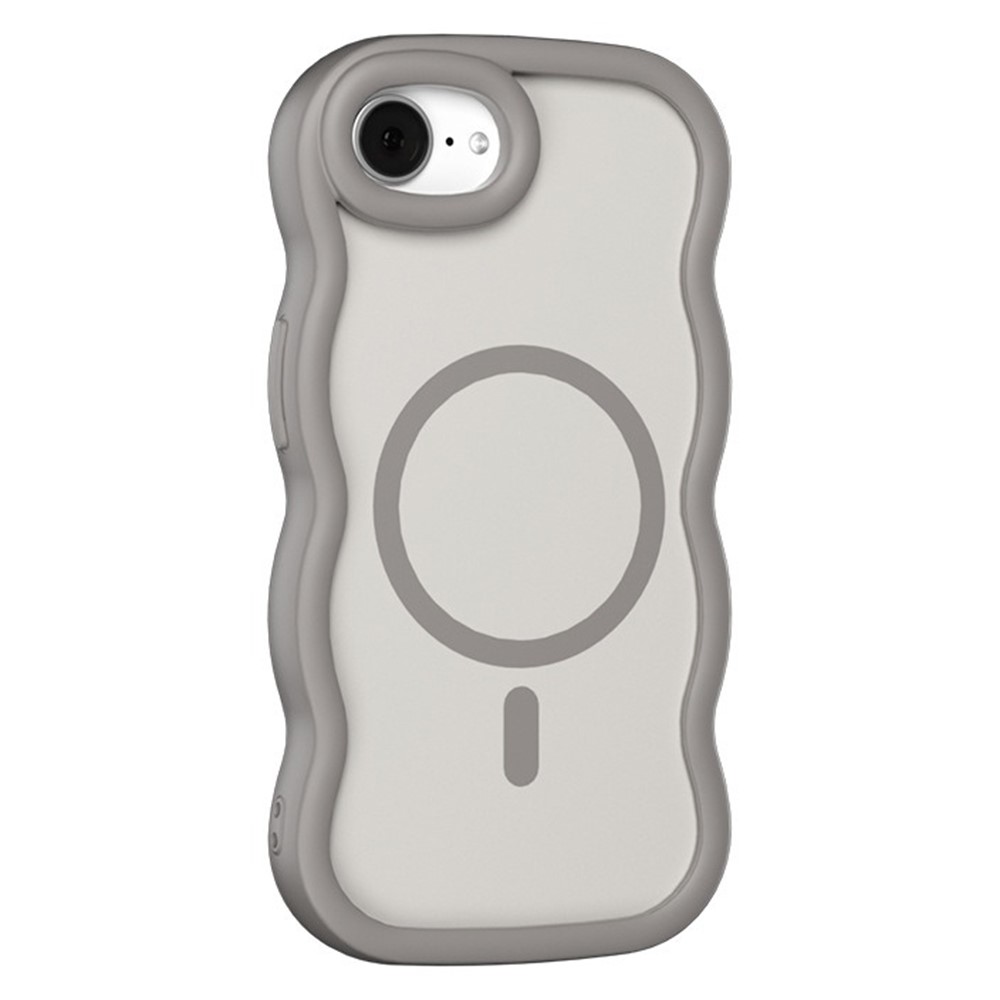  iPhone 17e / 16e Skal MagSafe Wavy Matt Grå