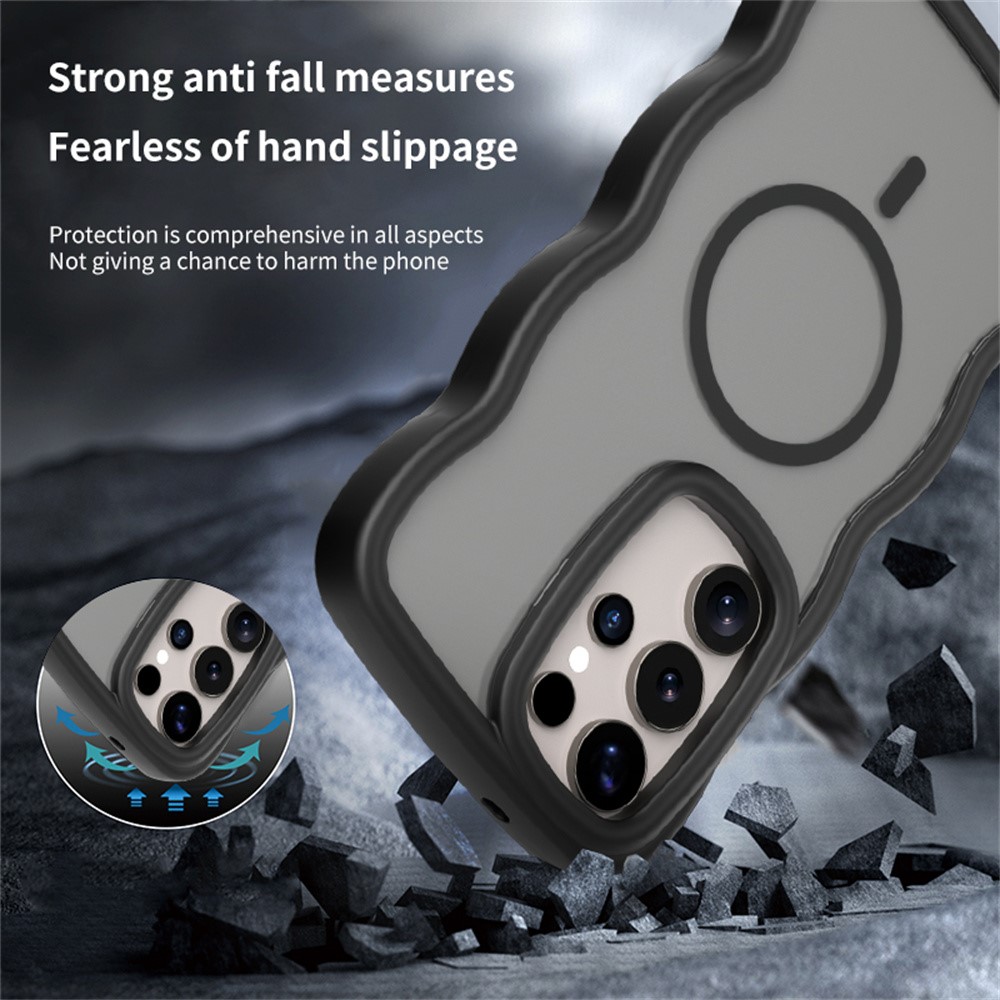  Samsung Galaxy S24 Ultra Skal MagSafe Wavy Matt Lila
