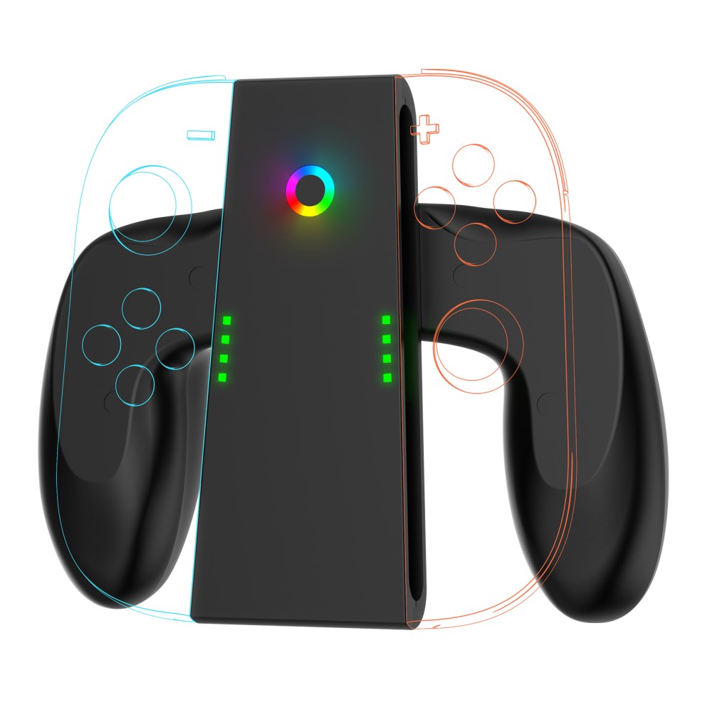 JYS JYS Nintendo Switch 2 Joy-Con Charging Grip Svart