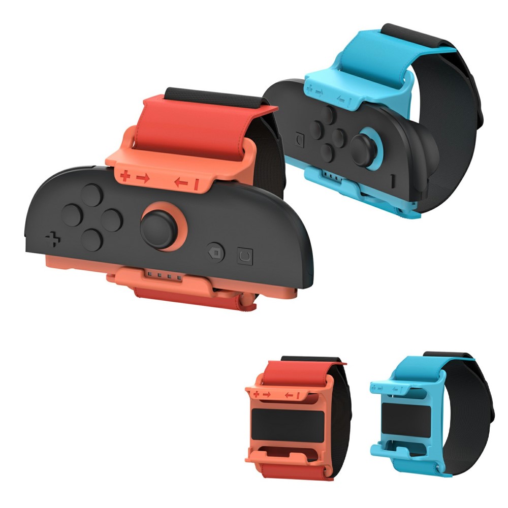 DOBE DOBE 2-PACK Nintendo Switch 2 Joy-Con Armband Röd / Blå