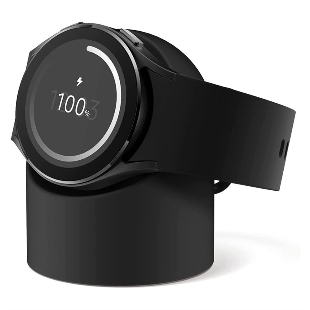  Samsung Galaxy Watch 5/5 Pro/6/7/FE Silikon Stativ Svart