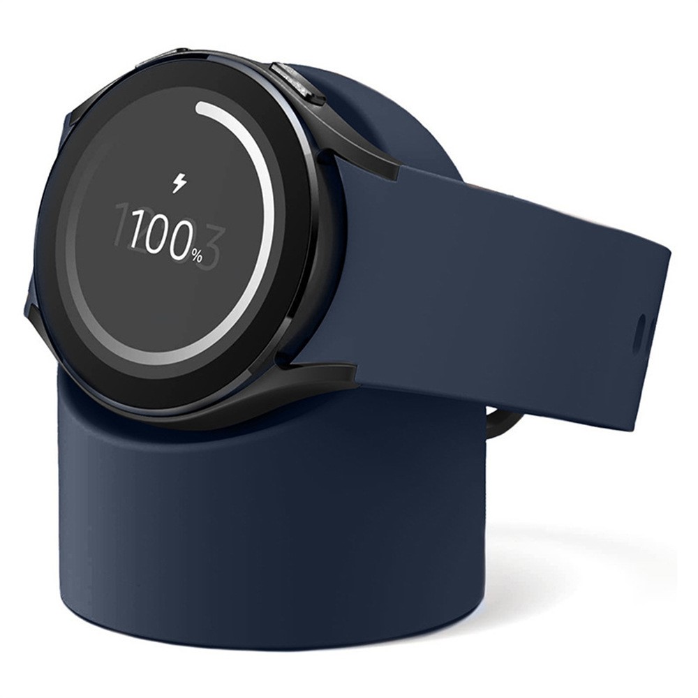  Samsung Galaxy Watch 5/5 Pro/6/7/FE Silikon Stativ Mörk Blå