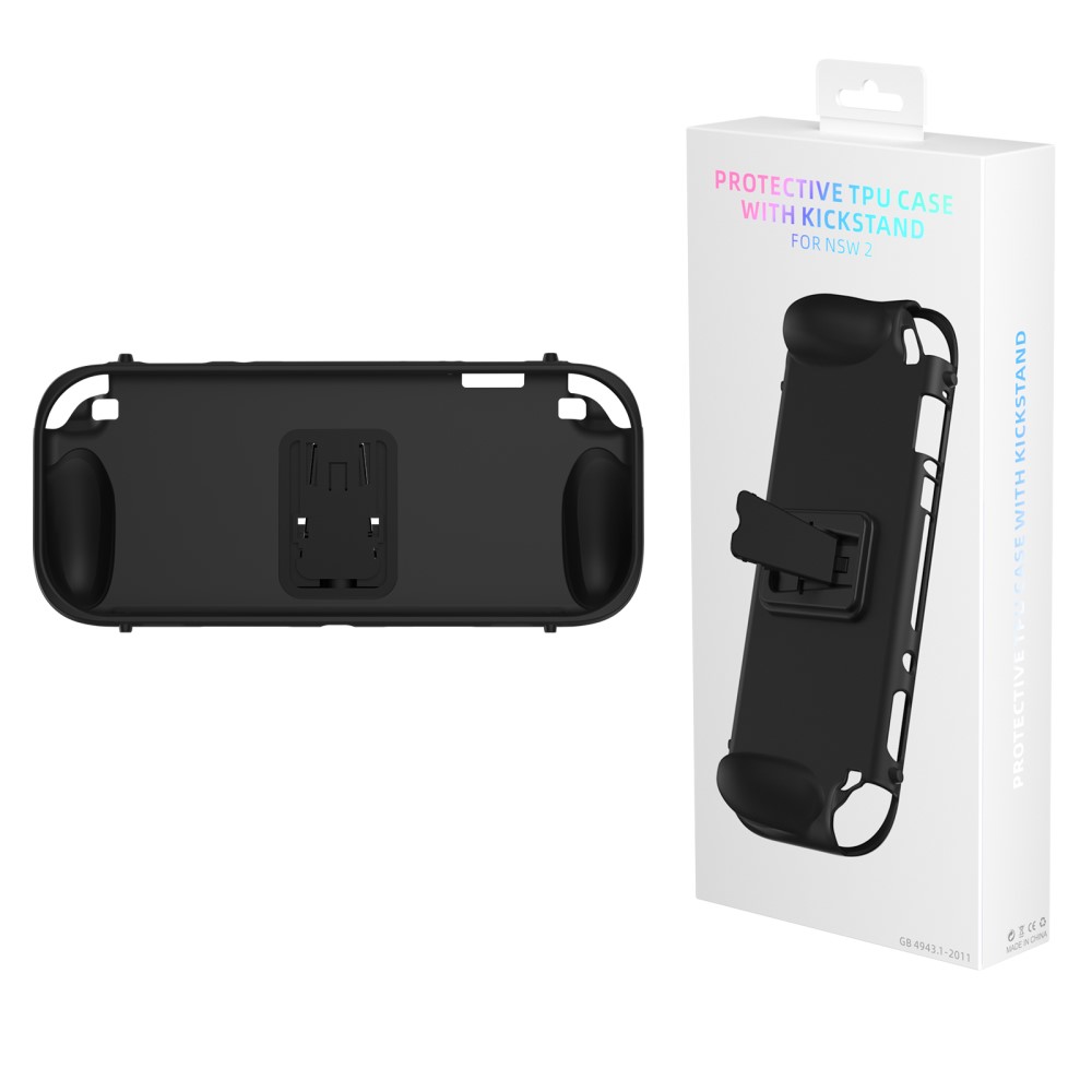 JYS JYS Nintendo Switch 2 Skal TPU Kickstand Svart