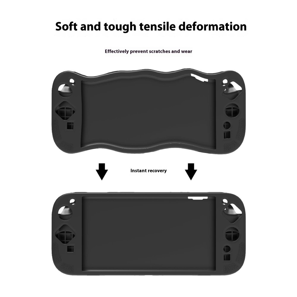 PGTECH PGTECH Nintendo Switch 2 Skal Kickstand Silikon Svart