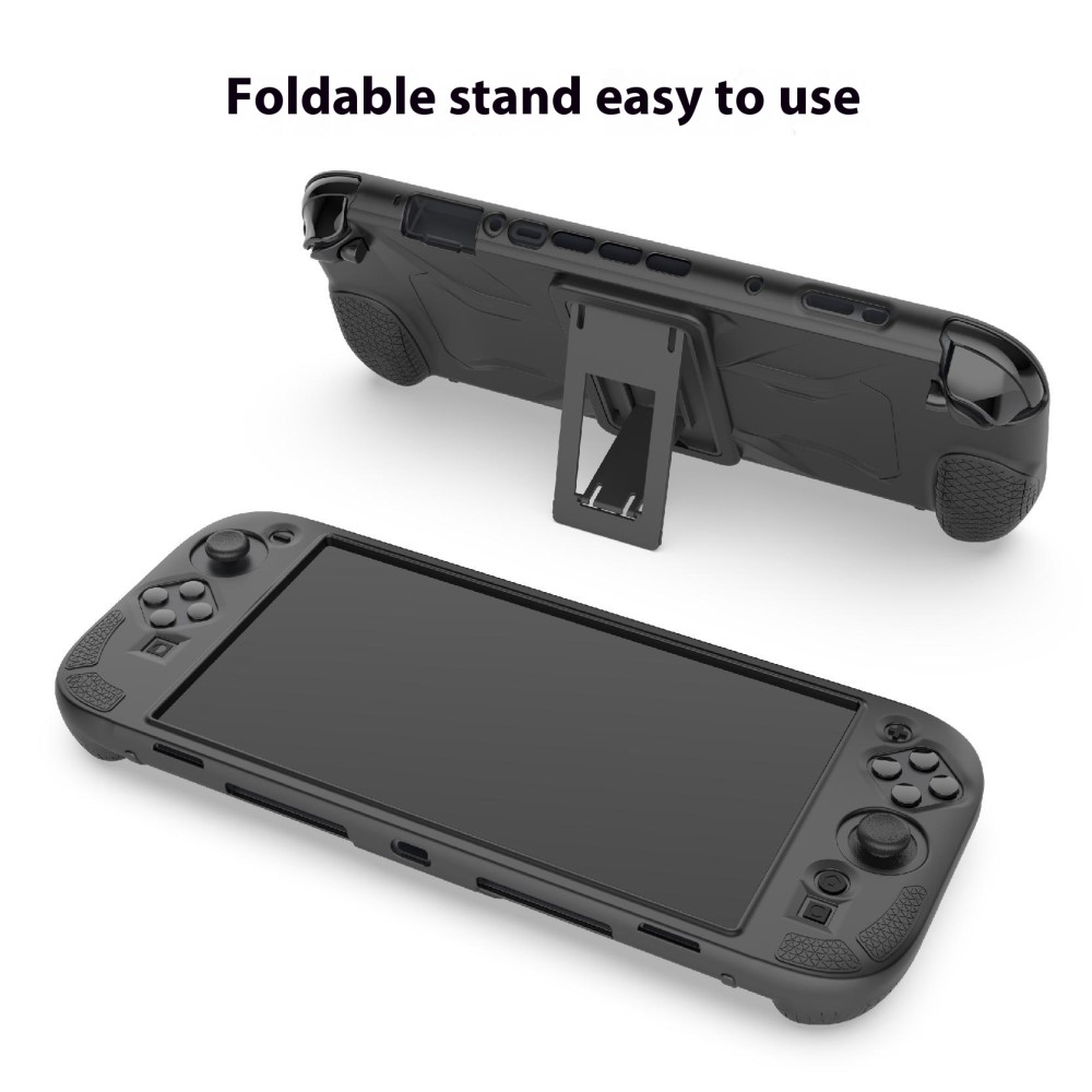 PGTECH PGTECH Nintendo Switch 2 Skal Kickstand Silikon Svart