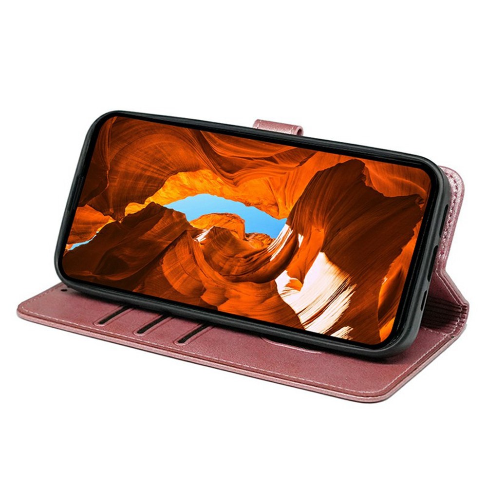  Motorola Edge 60 / 60 Fusion Fodral Läder Roséguld