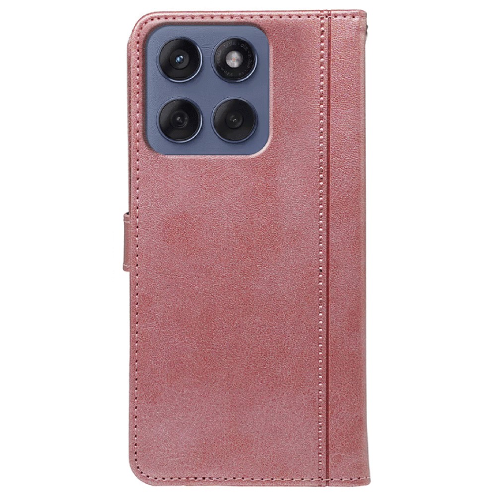  Motorola Edge 60 / 60 Fusion Fodral Läder Roséguld