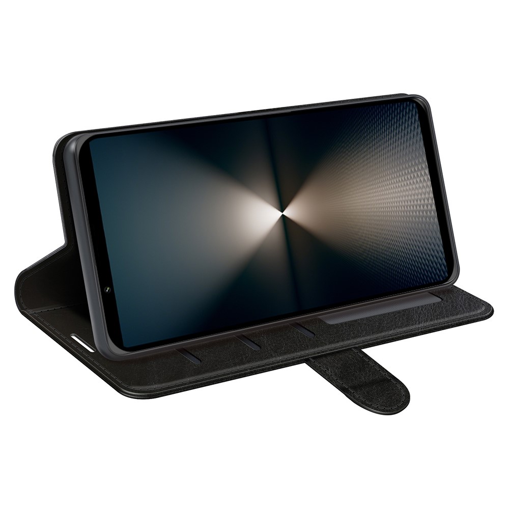  Sony Xperia 1 VII Fodral Crazy Horse Läder Svart