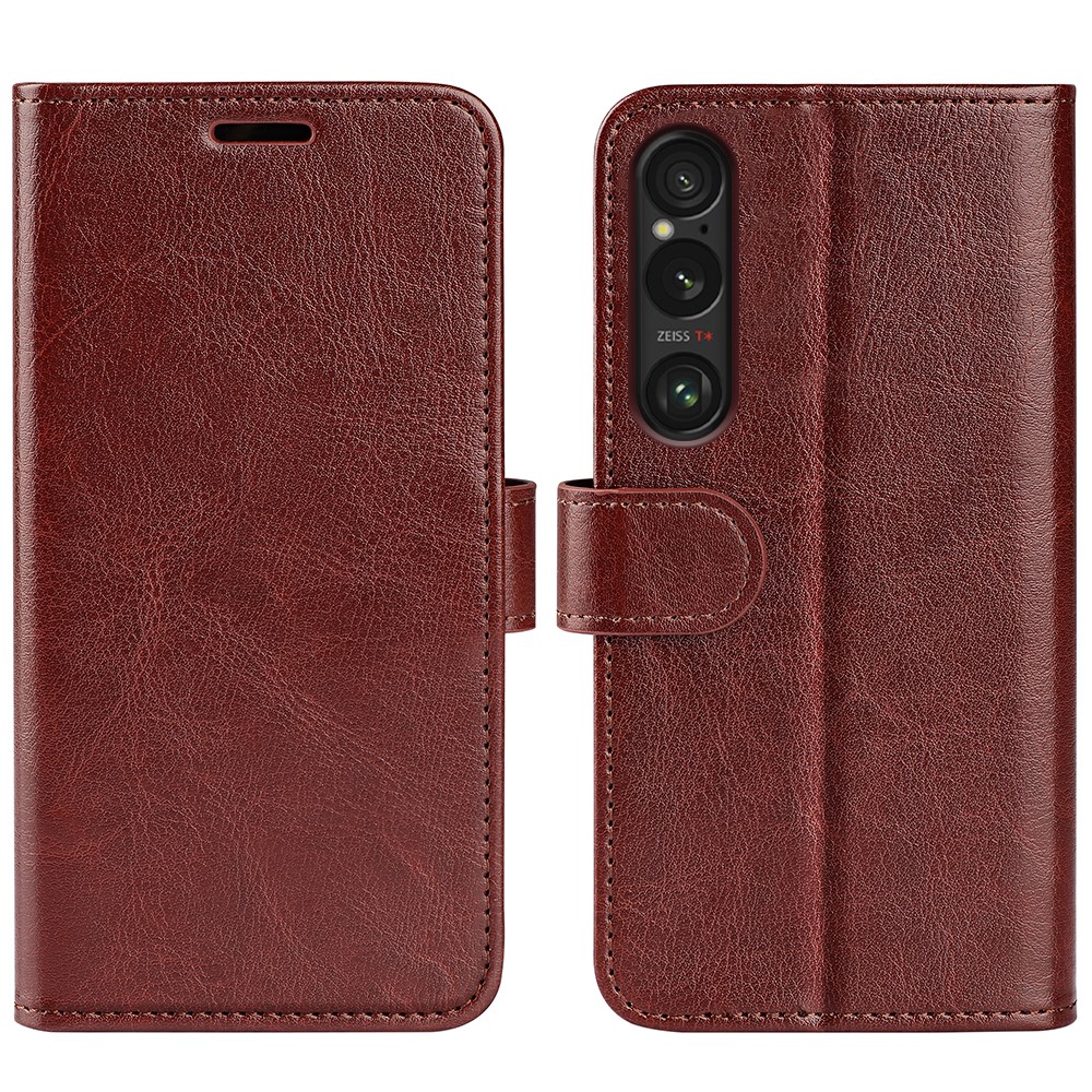  Sony Xperia 1 VII Fodral Crazy Horse Läder Brun