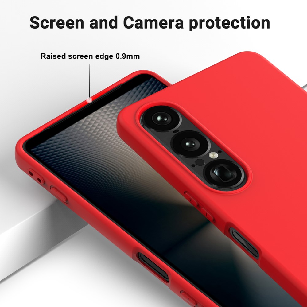  Sony Xperia 1 VII Skal Liquid Silikon Röd
