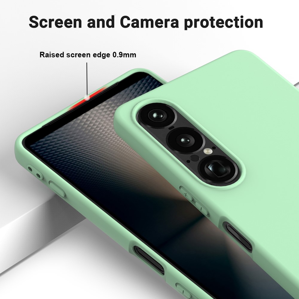  Sony Xperia 1 VII Skal Liquid Silikon Grön