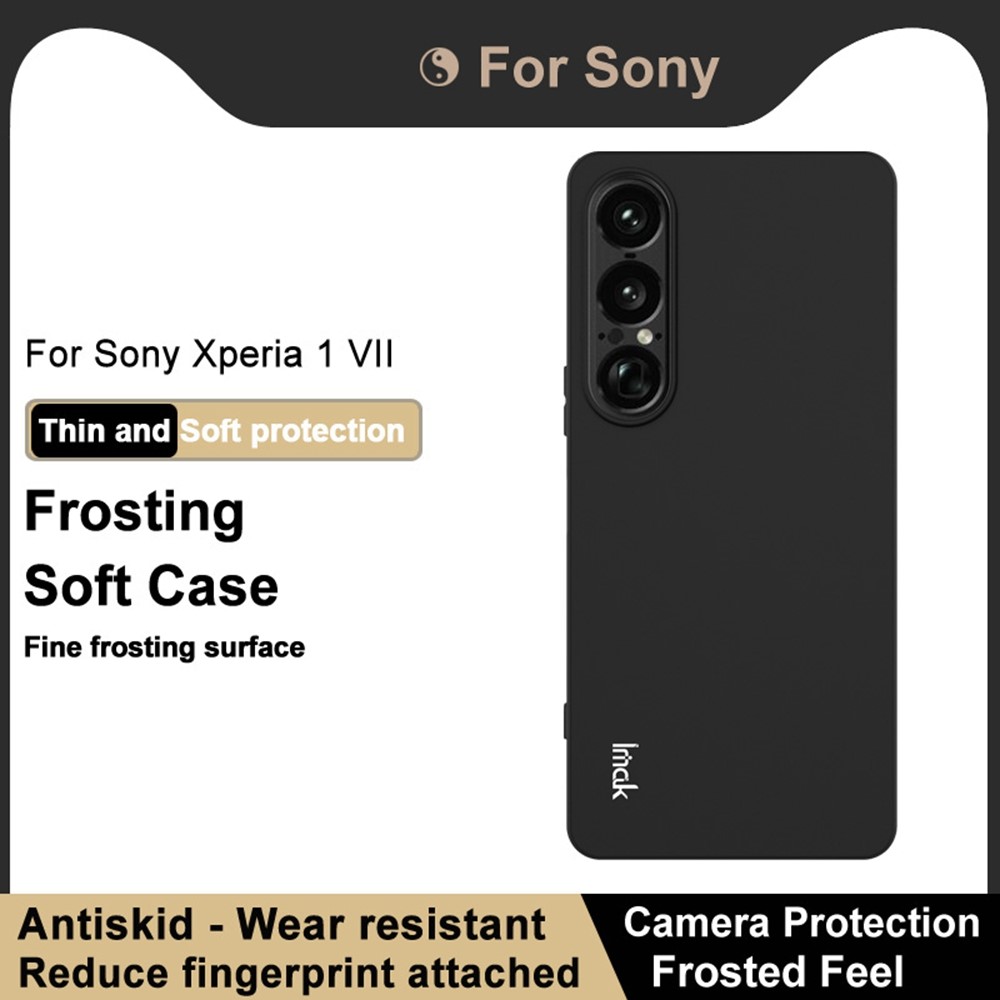 IMAK IMAK Sony Xperia 1 VII Skal TPU Soft Svart