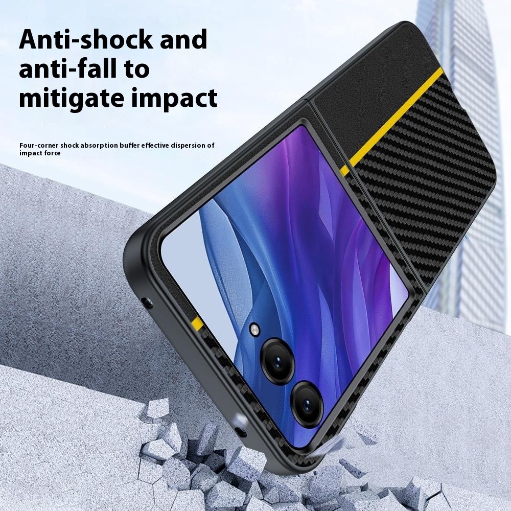  Motorola Razr 60 Ultra Skal Kolfiber Textur Svart