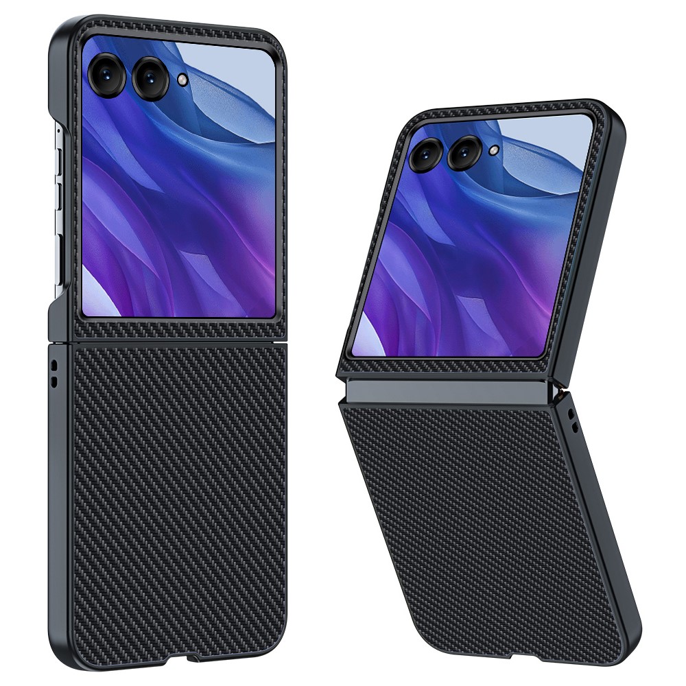  Motorola Razr 60 Ultra Skal Kolfiber Textur Svart