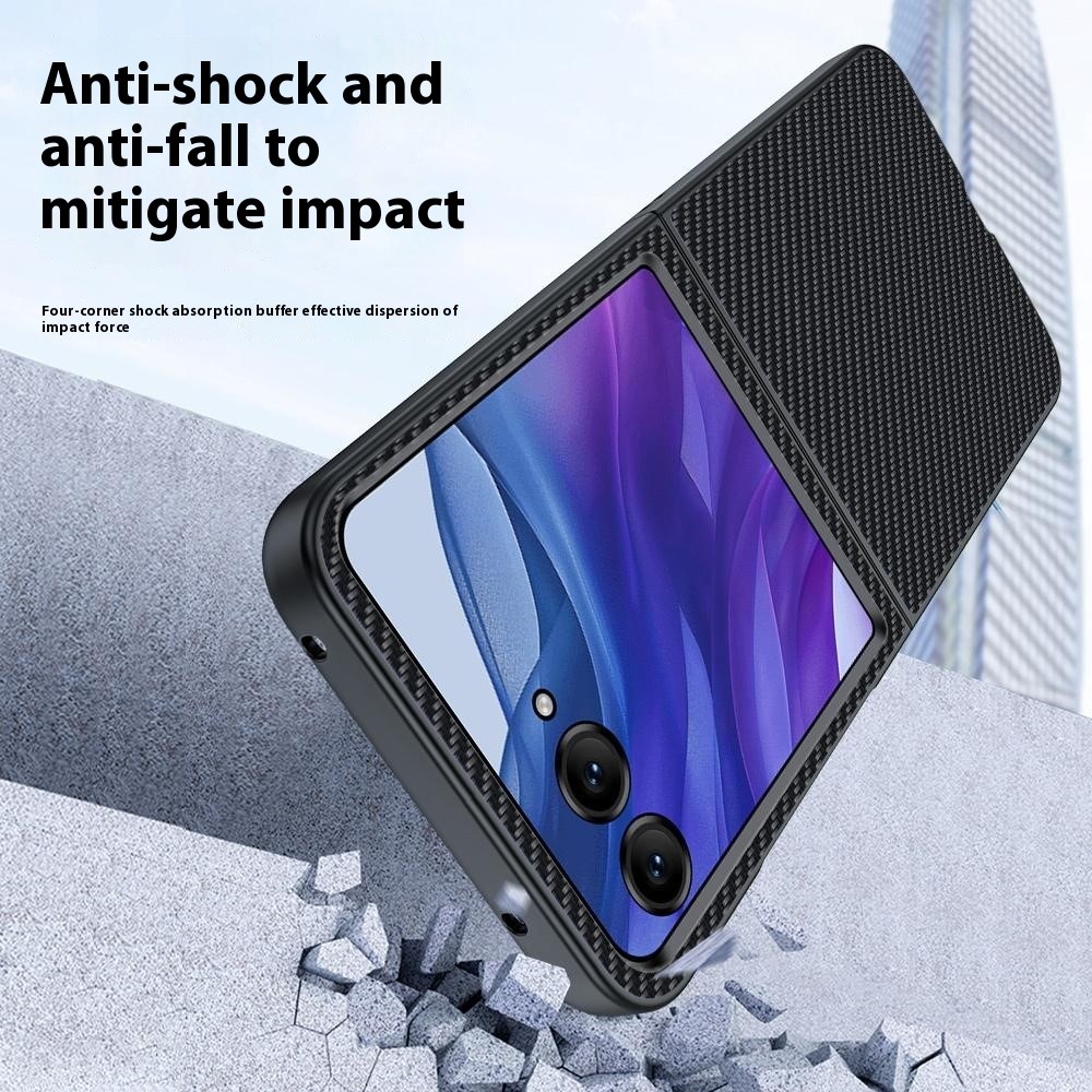 Motorola Razr 60 Ultra Skal Kolfiber Textur Svart