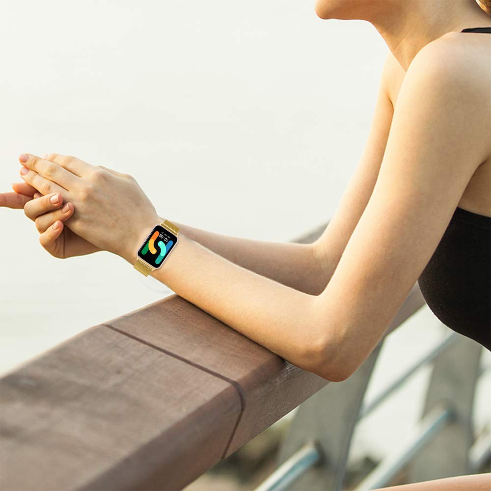  Samsung Galaxy Watch Fit 3 Klockarmband Milanese Guld