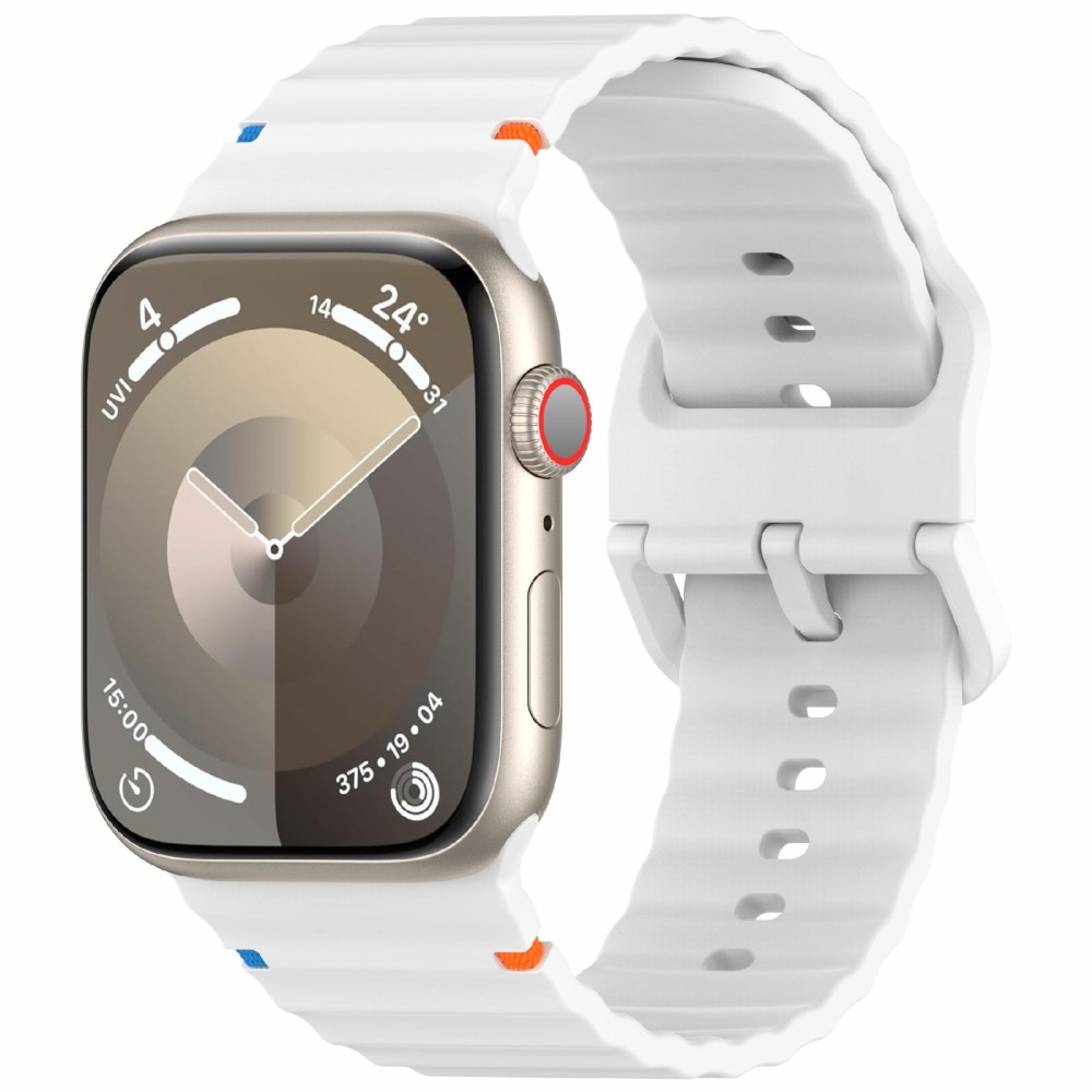  Apple Watch 42/44/45/46/49 mm Armband Silikon Wave Vit
