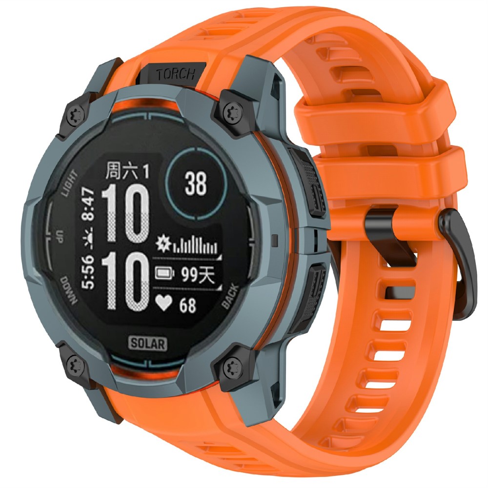  Garmin Instinct 3 45 mm Klockarmband Silikon Orange