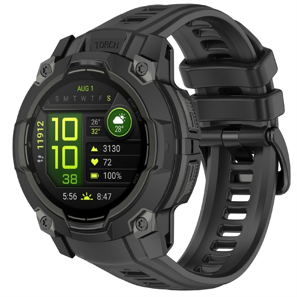  Garmin Instinct 3 50 mm Klockarmband Silikon Svart