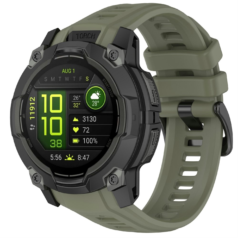  Garmin Instinct 3 50 mm Klockarmband Silikon Militär Grön