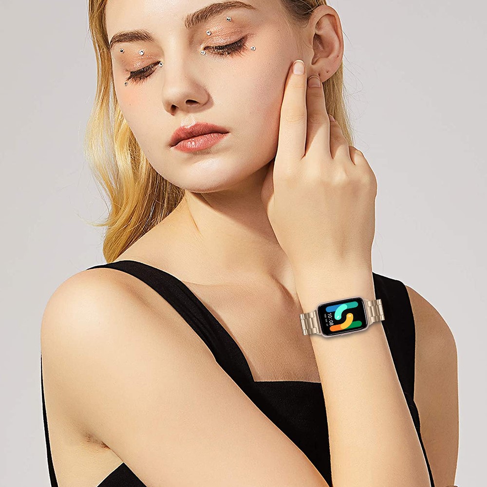  Samsung Galaxy Watch Fit 3 Armband Rostfritt Stål Guld
