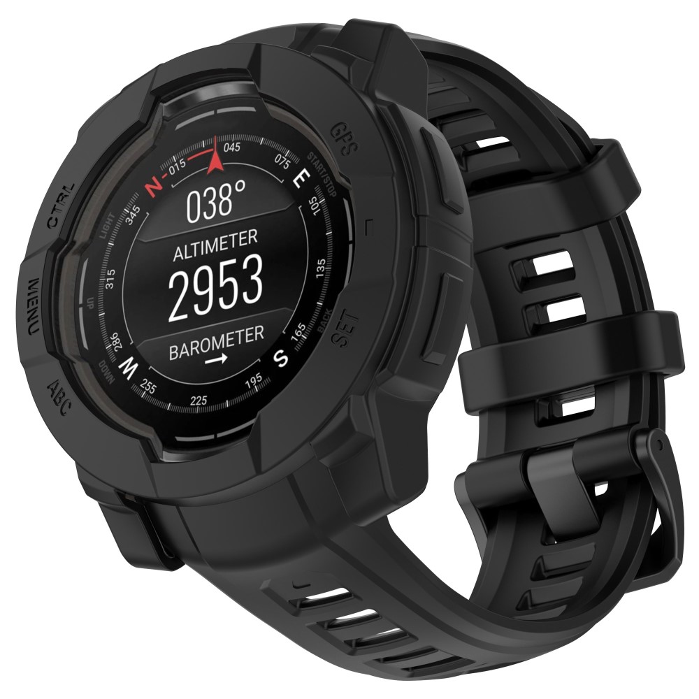  Garmin Instinct 3 50 mm Skal Silikon Shockproof Svart