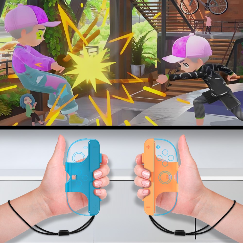 JYS JYS 2 st Nintendo Switch 2 Joy-Con Grip Blå / Röd