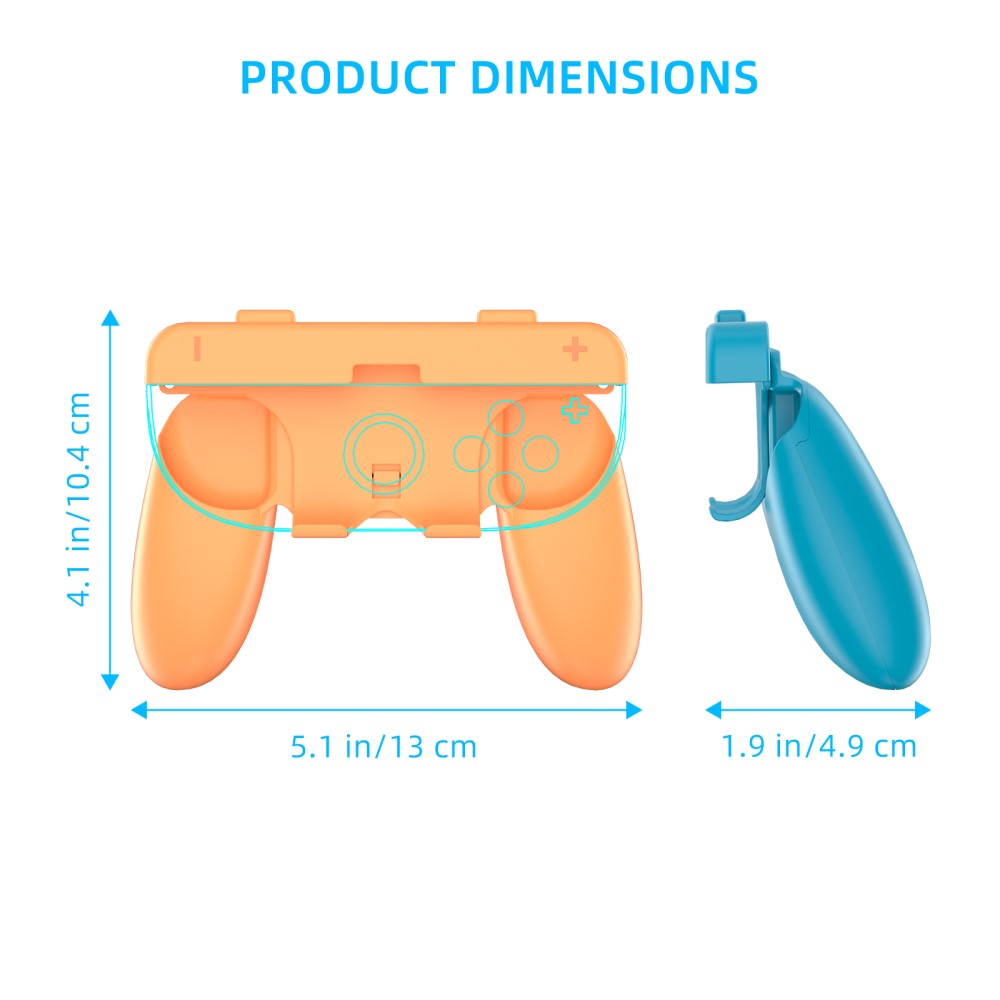 JYS JYS 2 st Nintendo Switch 2 Joy-Con Grip Blå / Röd