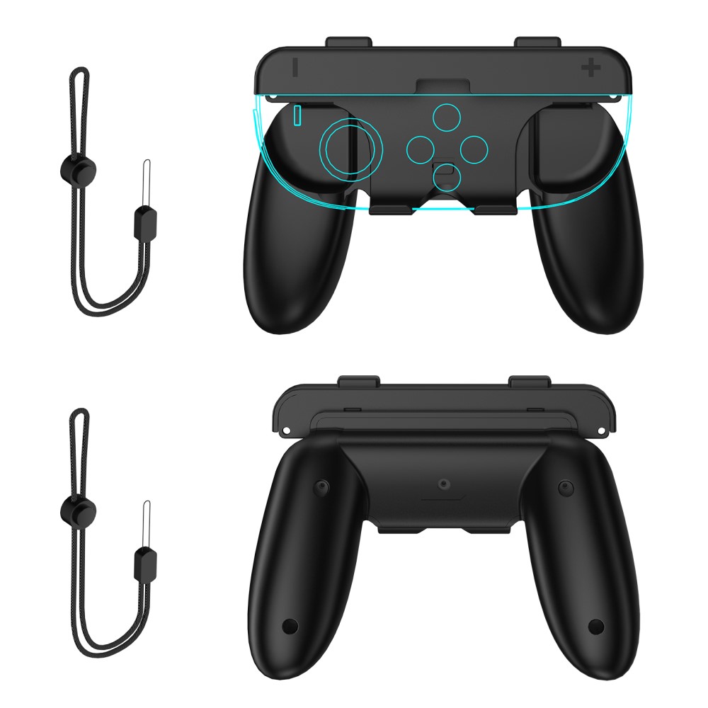 JYS JYS 2 st Nintendo Switch 2 Joy-Con Grip Svart