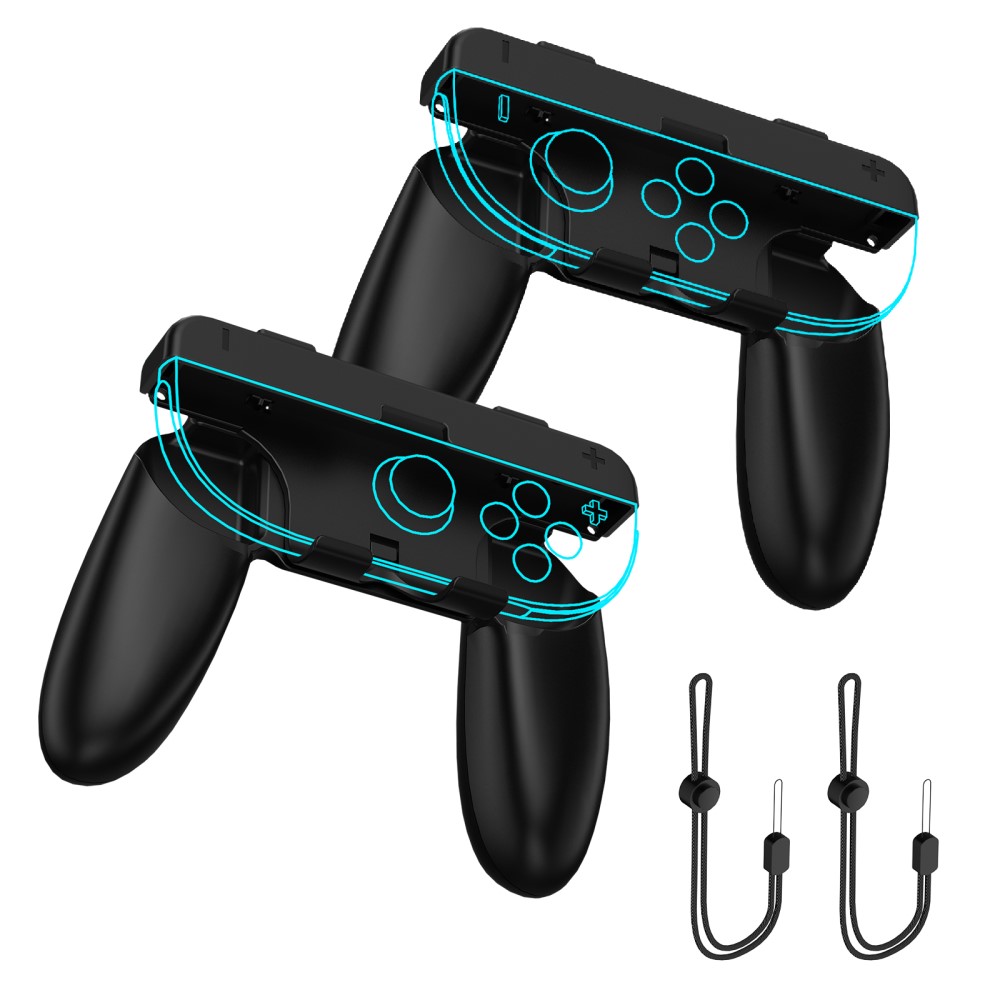 JYS JYS 2 st Nintendo Switch 2 Joy-Con Grip Svart