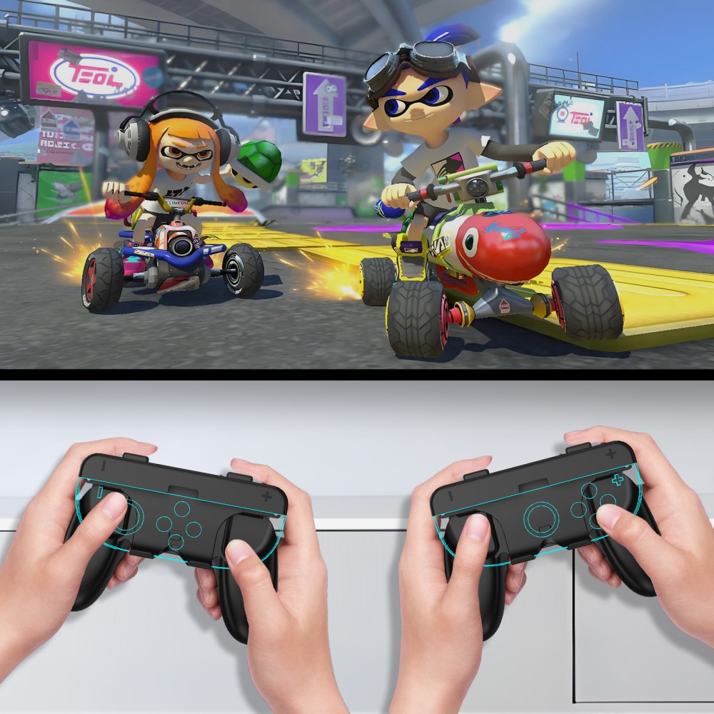 JYS JYS 2 st Nintendo Switch 2 Joy-Con Grip Svart