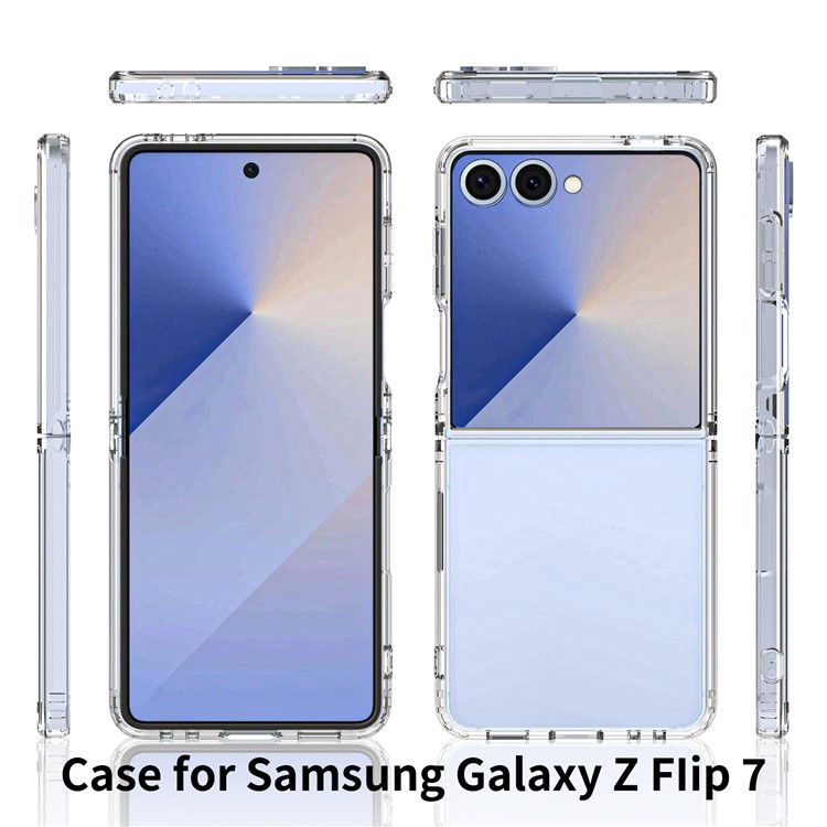  Samsung Galaxy Z Flip 7 Skal TPU / Akryl Transparent
