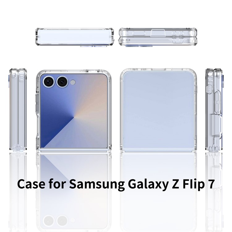 Samsung Galaxy Z Flip 7 Skal TPU / Akryl Transparent